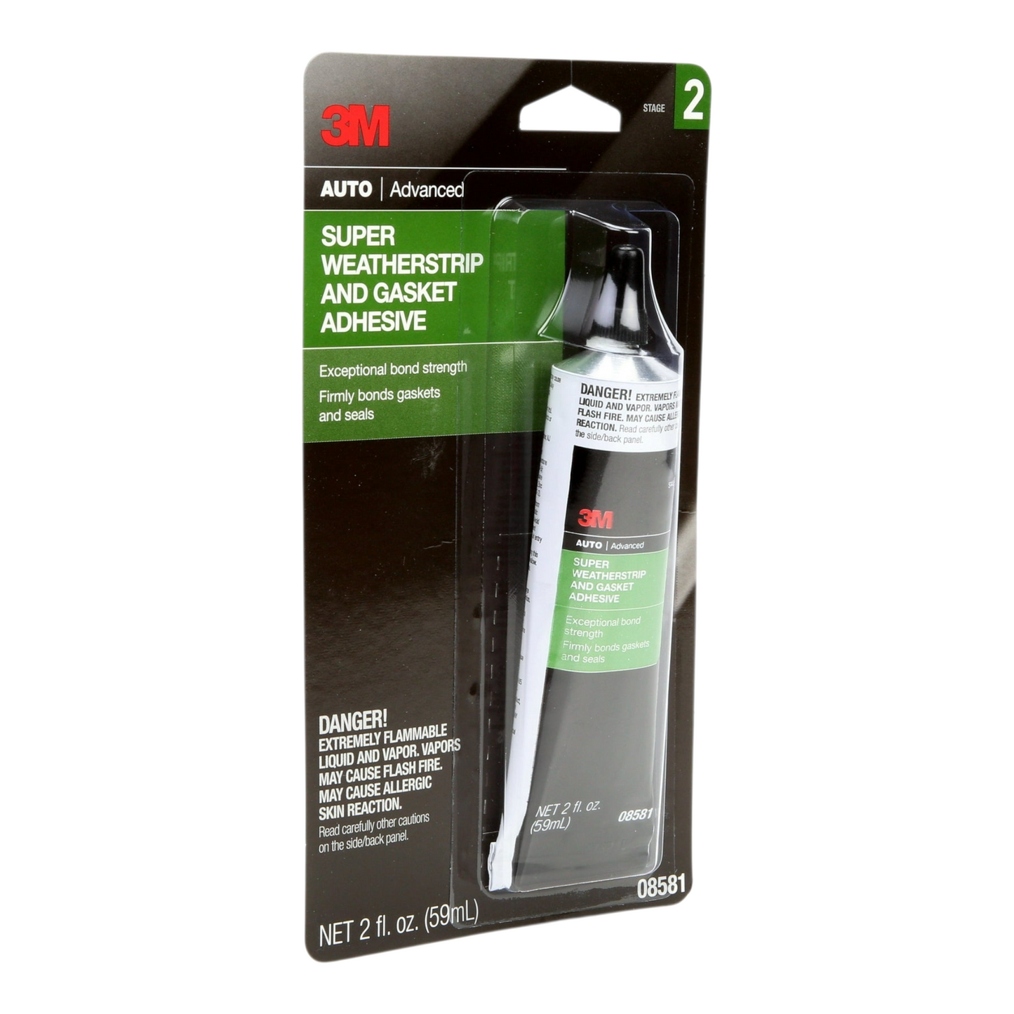 3M: 08581 - Black Super Weatherstrip and Gasket Adhesive, 2 fl oz