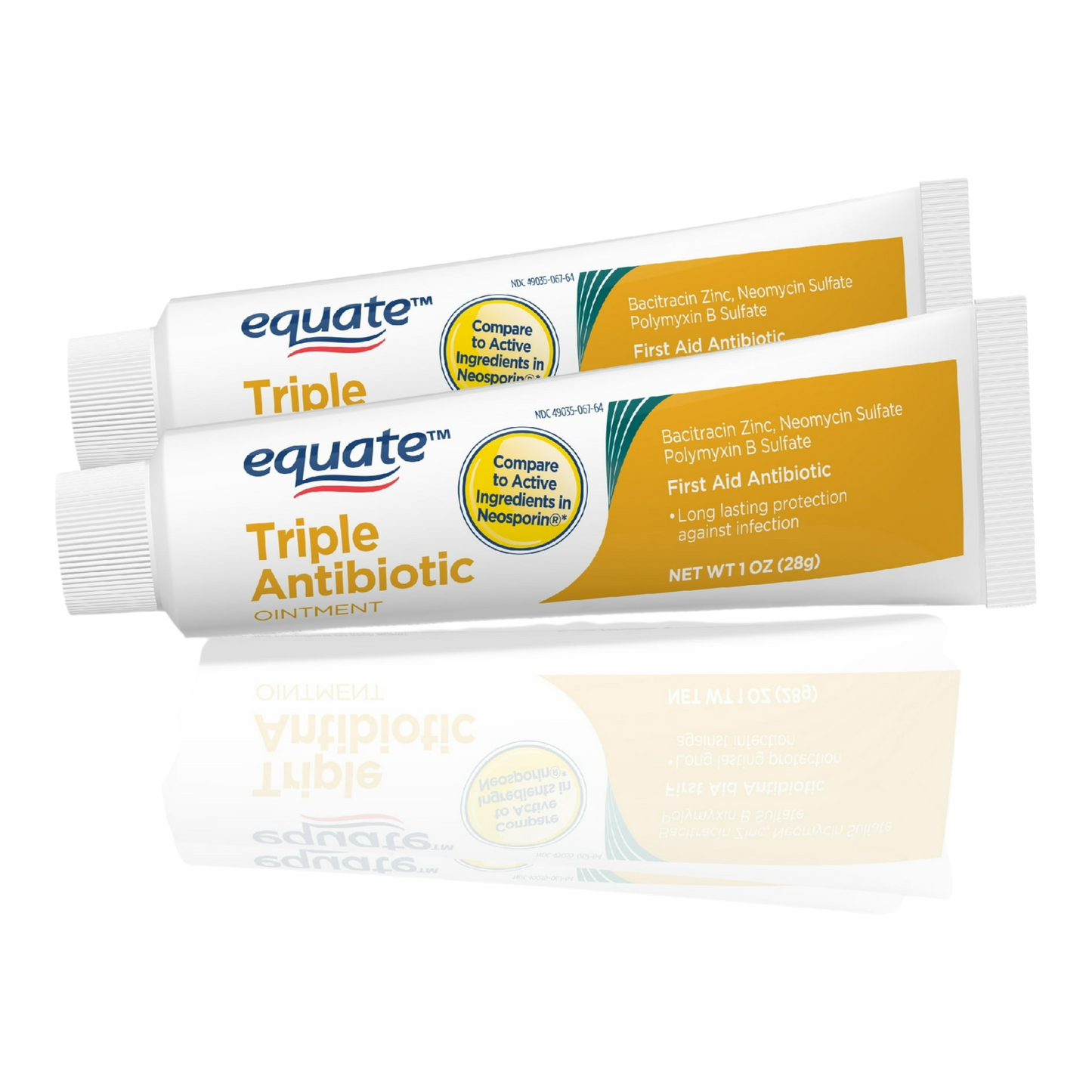Equate - Triple Antibiotic Ointment, 1 fl oz Tube (2 Pack)
