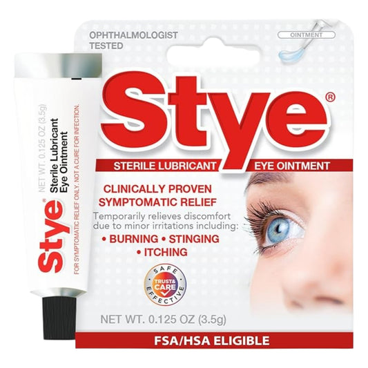 Stye Sterile Lubricant Eye Ointment, Ophthalmologist Tested, 0.125 Oz
