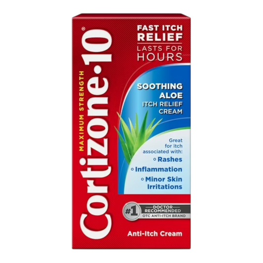 Cortizone-10: Maximum Strength - Soothing Aloe Itch Relief Cream, 1 oz