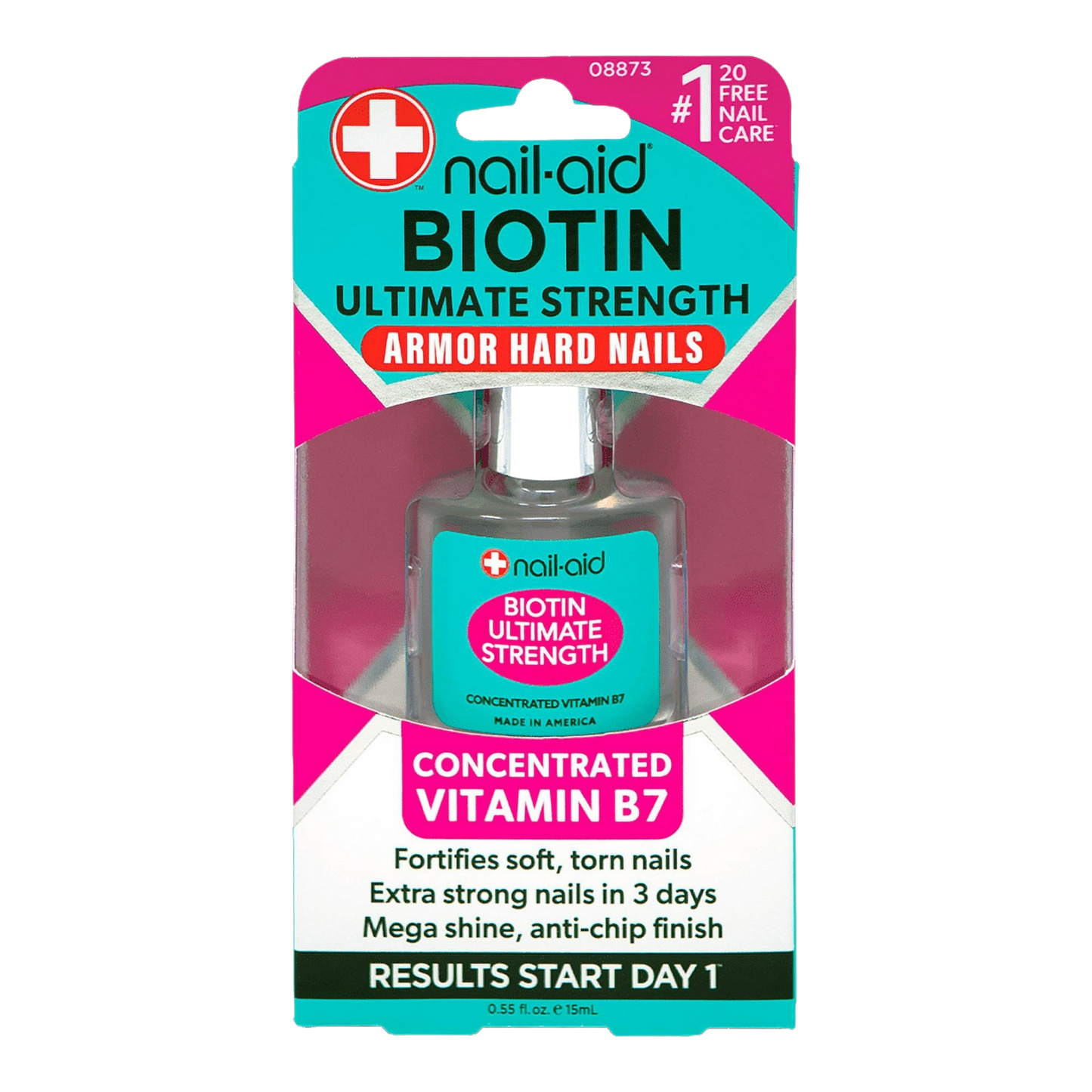 Nail-Aid - Biotin Ultimate Strength Nail Treatment & Strengthener, 0.55 fl oz
