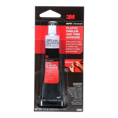 3M: 03601 - Plastic Emblem and Trim Adhesive, 1 fl oz