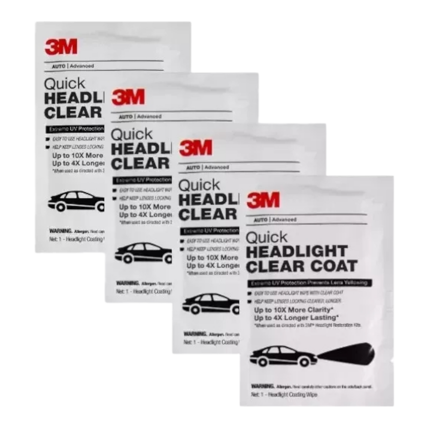 3M: 32516 - Quick Headlight Clear Coat (4 Pack)